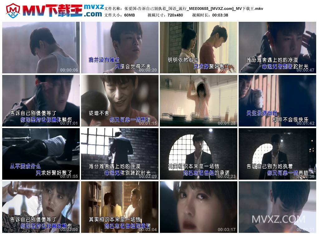 张爱国-告诉自己别执着_国语_流行_MEE00655